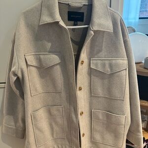 Banana Republic Beige Jacket with Pockets